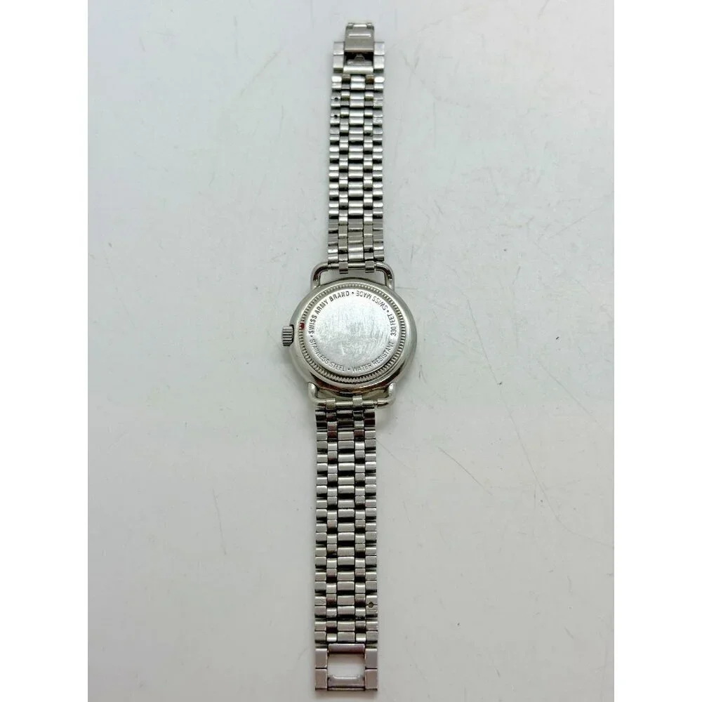 Vtg Victorinox Swiss Army Women's Cavalry Field Date Quartz 31mm Watch Stainless